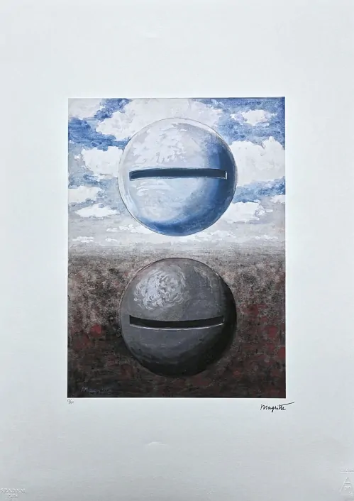 René Magritte - La lyre d'Héraclite 12/100 - limitovaná edice, 50x70cm