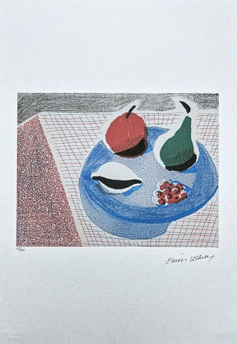 David Hockney - The Round Plate 45/200 - limitovaná edice, s certifikátem, 35x50 cm
