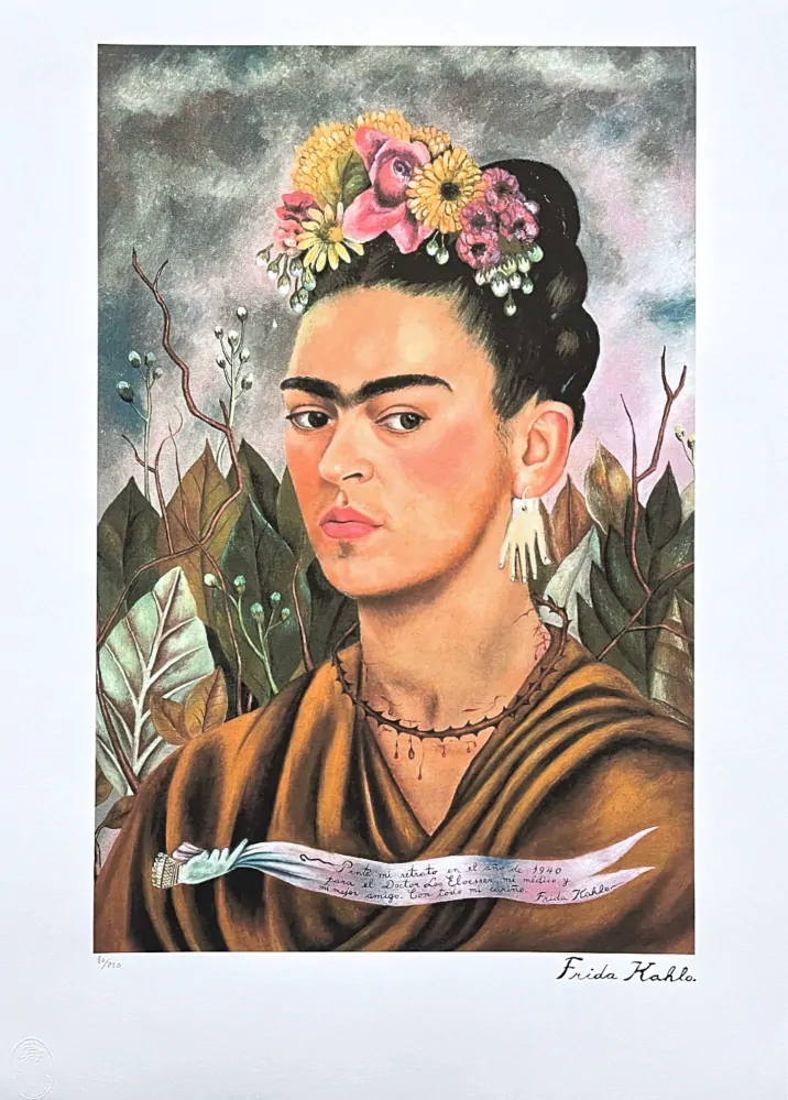 Frida Kahlo - Self Portrait Dedicated to Dr Eloesser x/250 - limitovaná edice s certifikací, 50x70cm