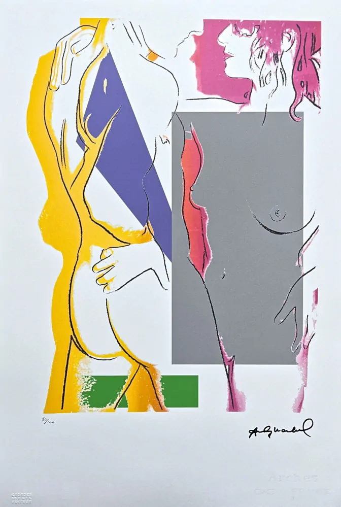 Andy Warhol - Love s šedou 80/100 - edice Leo Castelli s certifikátem