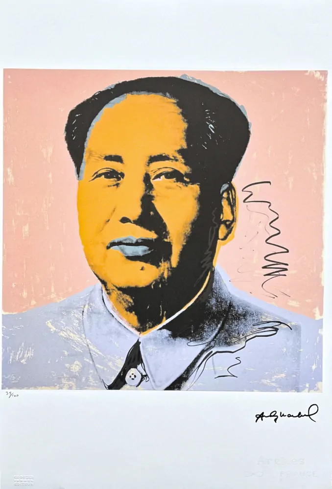 Andy Warhol - Mao Ce-tung žlutý 35/100 - edice Leo Castelli s certifikátem