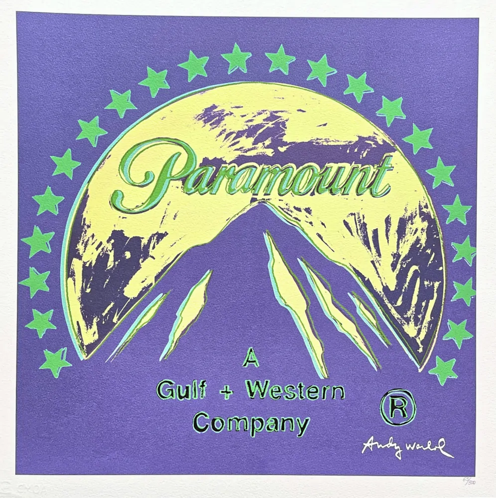 Andy Warhol - Paramount fialový x/500 - signováno, 50x50cm, limitovaná edice CMOA s certifikátem