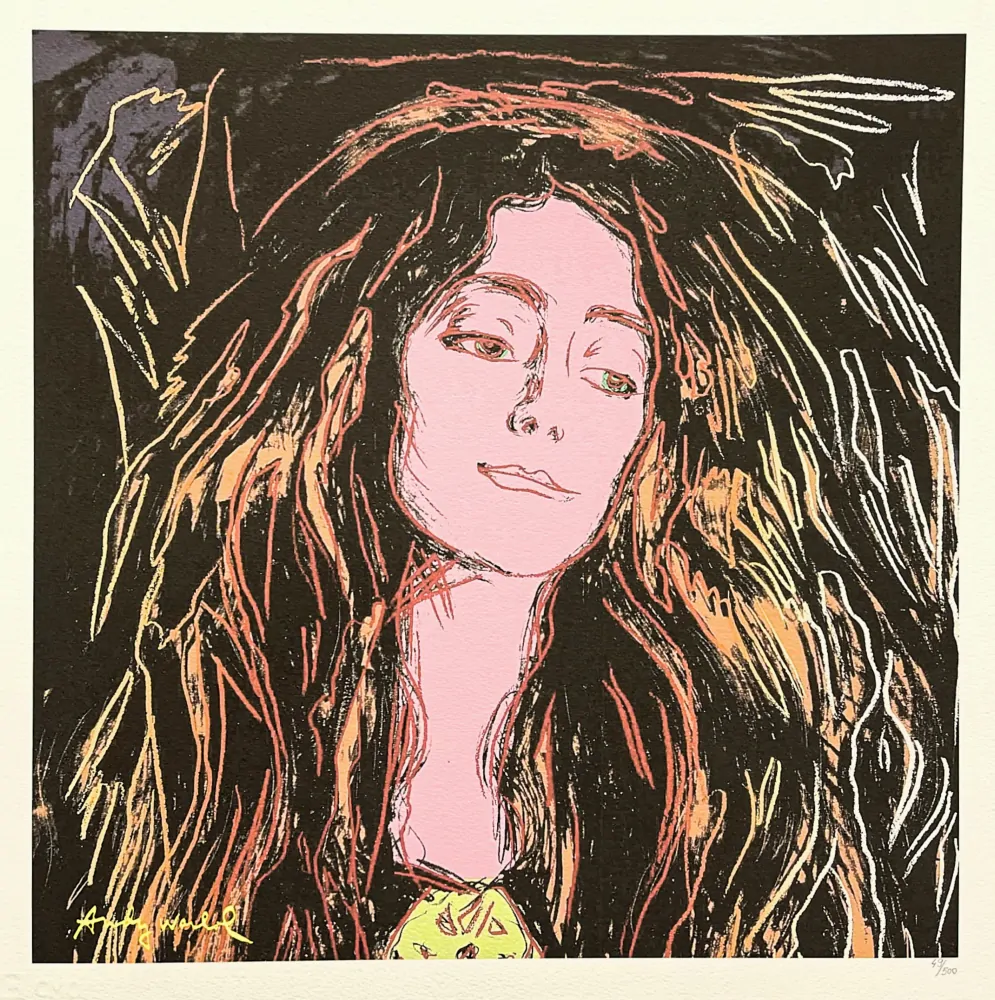 Andy Warhol - Eva Mudocci x/500 - signováno, 50x50cm, limitovaná edice CMOA s certifikátem