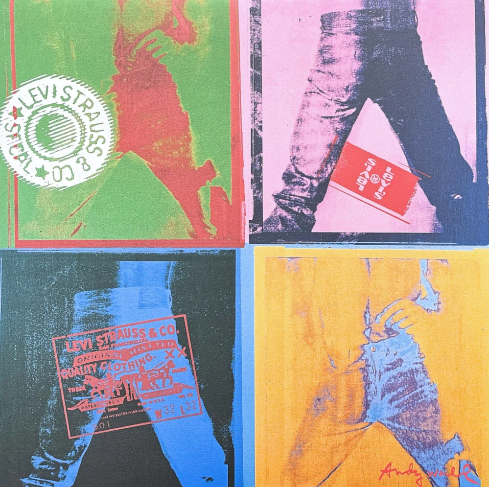 Andy Warhol - Levis x/2400 - 60x60cm, limitovaná edice CMOA s certifikátem