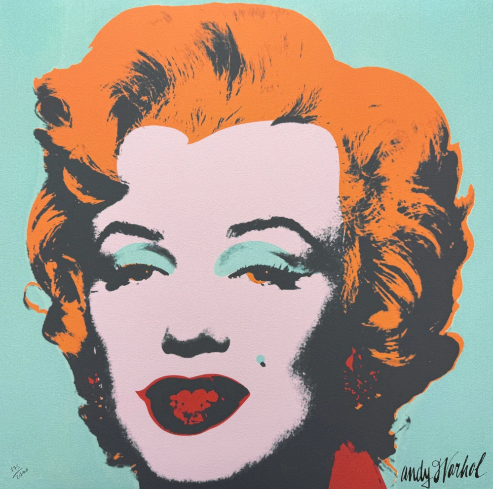 Andy Warhol - Marilyn Monroe světle zelená 175/2400 - 60x60cm, limitovaná edice CMOA s certifikátem
