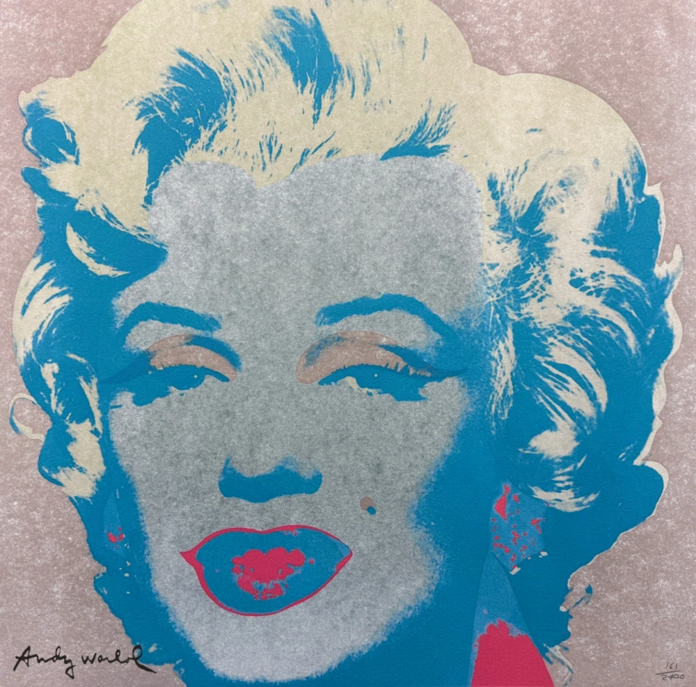 Andy Warhol - Marilyn Monroe světle hnědá 161/2400 - 60x60cm, limitovaná edice CMOA s certifikátem