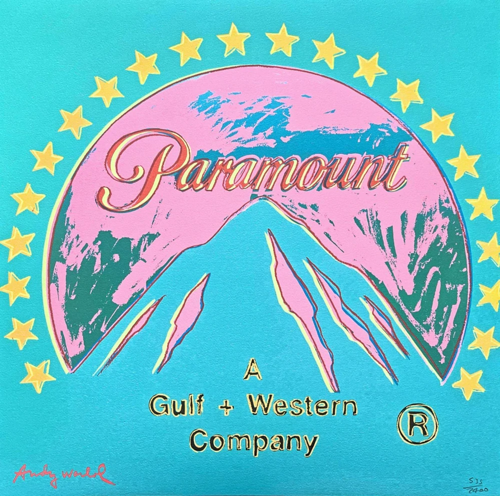 Andy Warhol - Paramount modro-růžový 535/2400 - 60x60cm, limitovaná edice CMOA s certifikátem