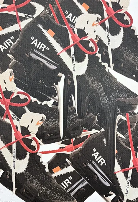 Death NYC - Sneakers Nike - limitovaná edice s certifikátem, 32x45cm