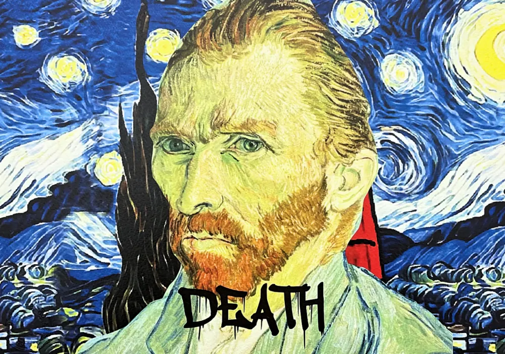 Death NYC - Vincent van Gogh a  The starry night - limitovaná edice s certifikátem, 32x45cm