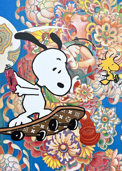 Death NYC - Snoopy - limitovaná edice s certifikátem, 32x45cm