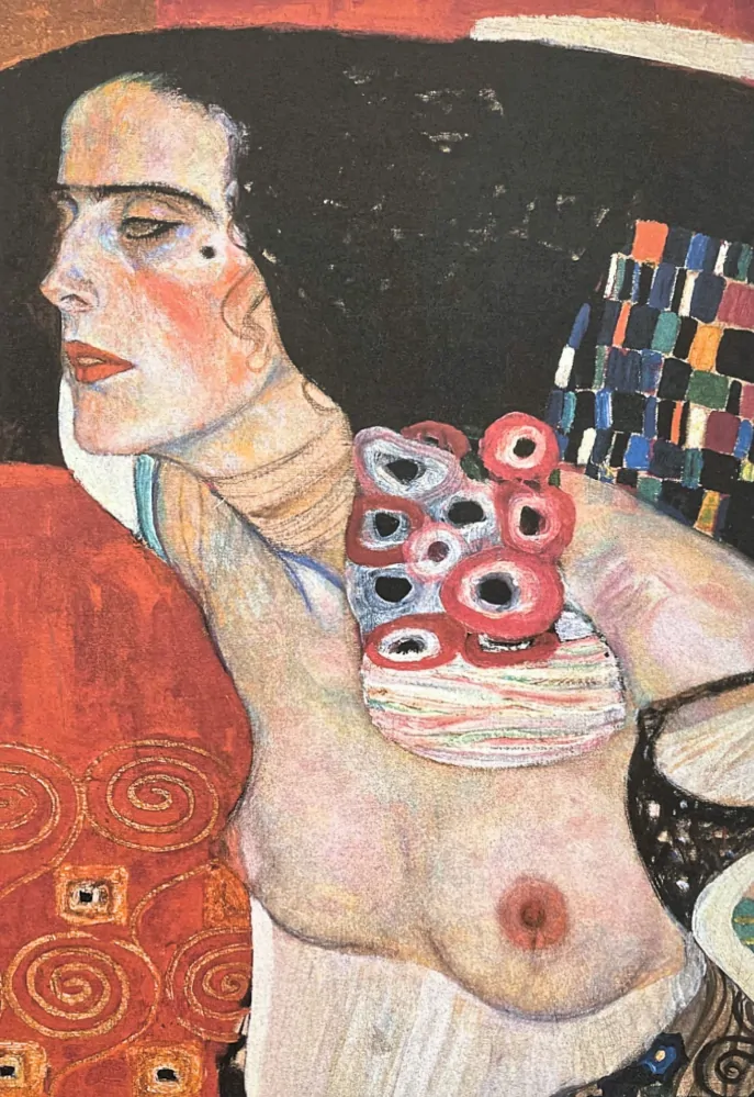 Gustav Klimt - Judith II 101/200 - signováno, s certifikátem, 50x70 cm