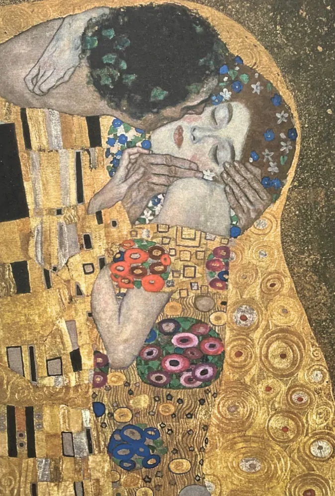 Gustav Klimt - The Kiss x/200 - signováno, s certifikátem, 50x70 cm