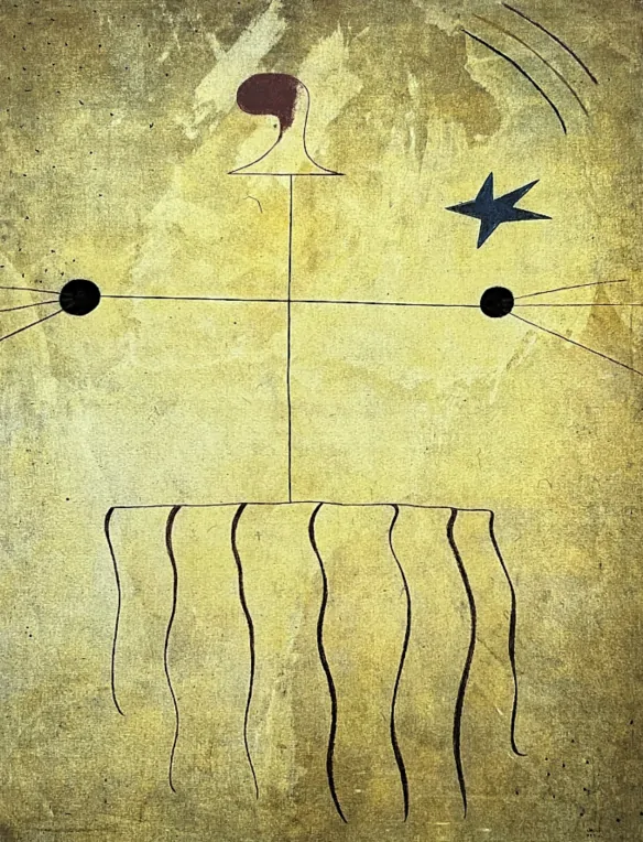 Joan Miró - Head of a Catalan Peasant 116/150 - limitovaná edice s certifikátem, signováno, 56x76cm