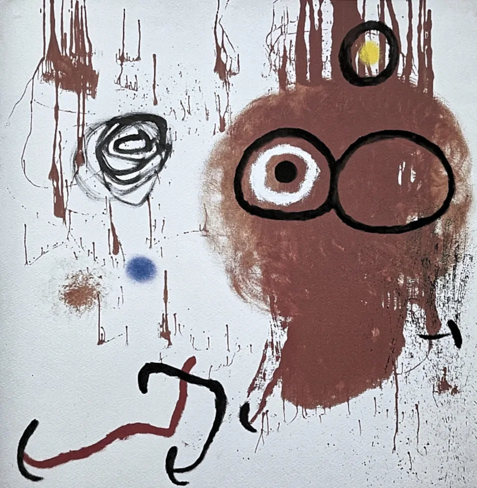 Joan Miró - Red ghost 70/150 - limitovaná edice s certifikátem, signováno, 56x76cm