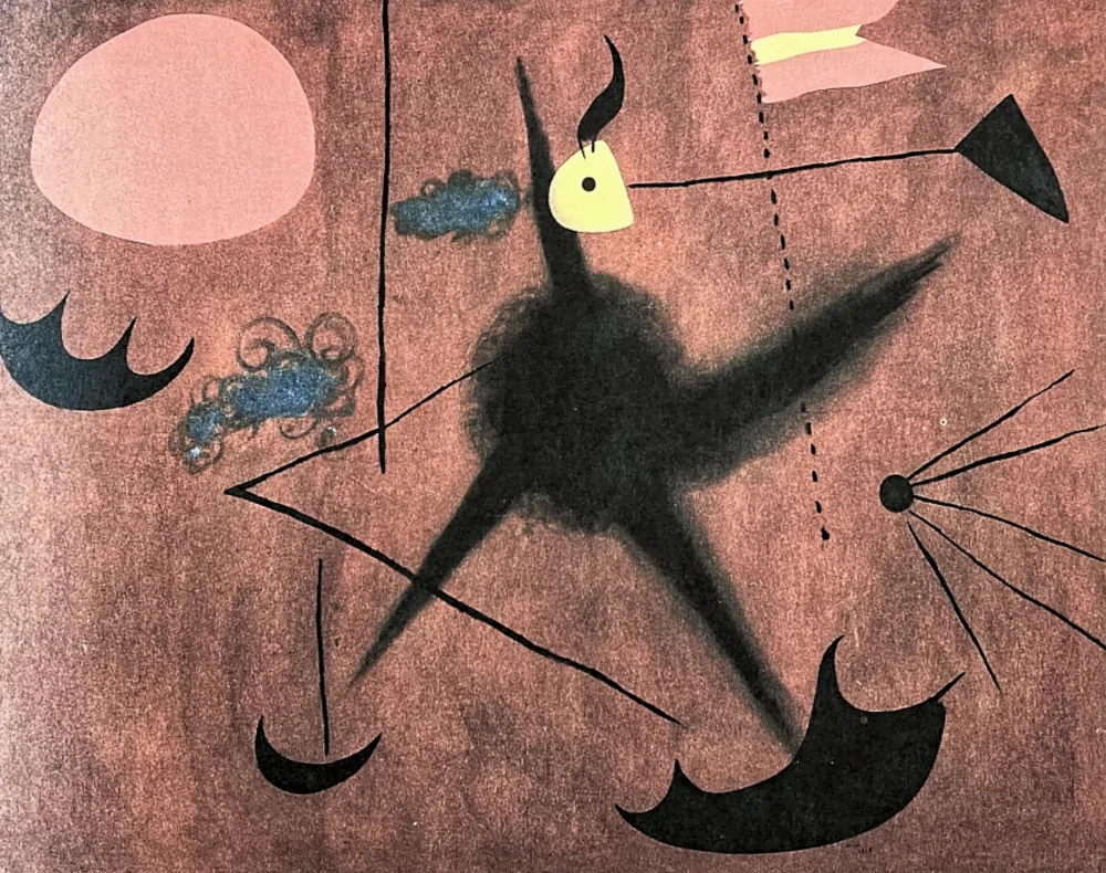 Joan Miró - Lot 34/150 - limitovaná edice s certifikátem, signováno, 76x56cm
