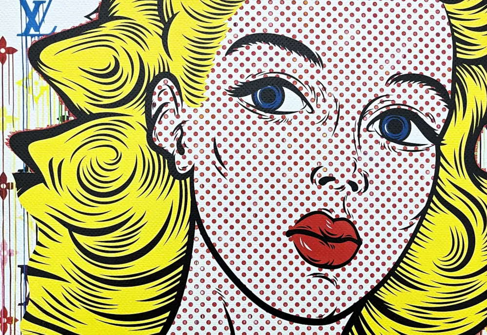 Death NYC - Lichtenstein portrait - limitovaná edice s certifikátem, 45x32cm