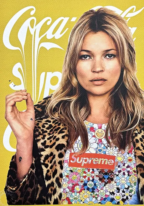 Death NYC - Coca-Cola, Supreme a Kate Moss - limitovaná edice s certifikátem, 32x45cm