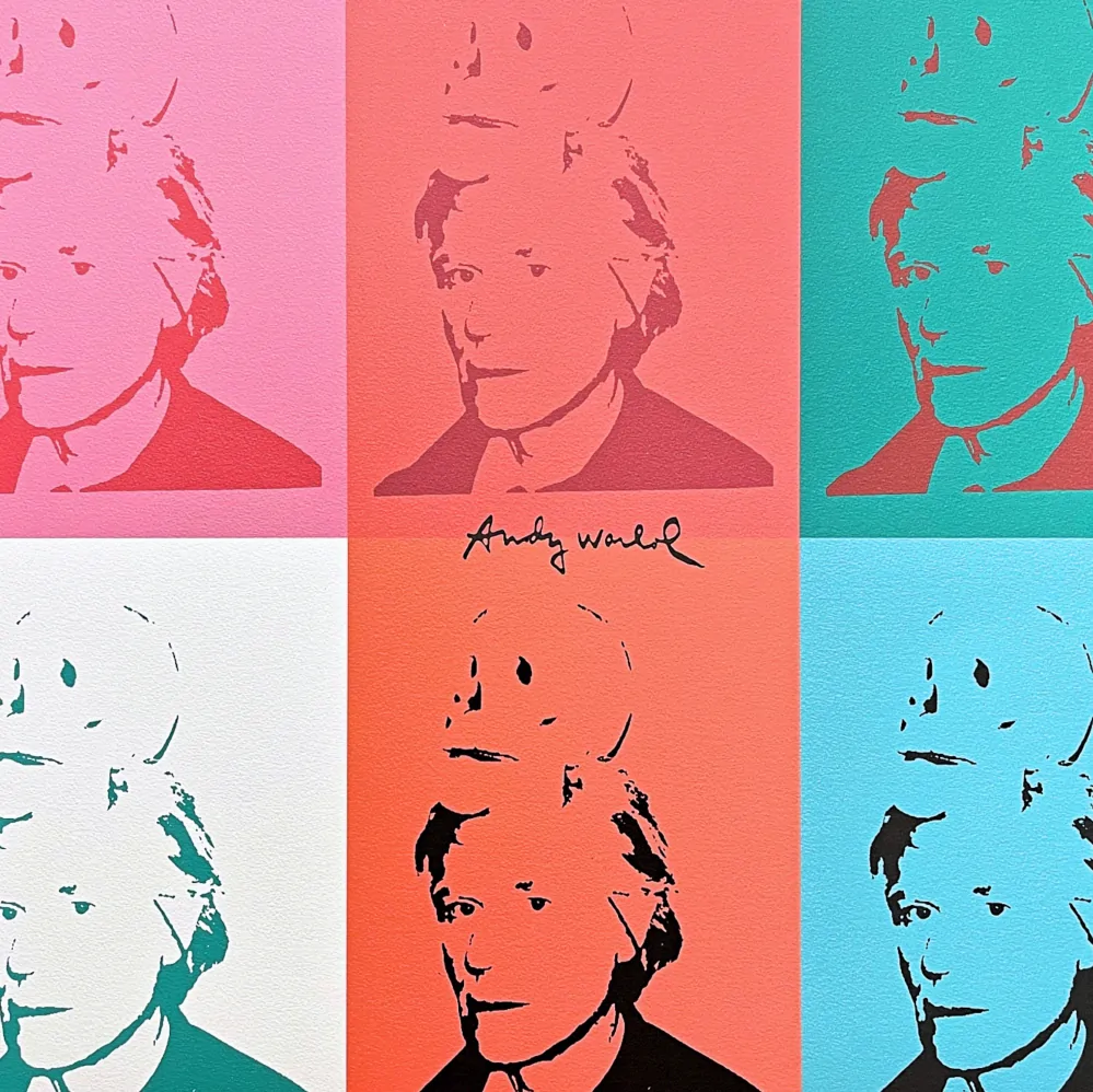 Andy Warhol - 9x Self Portrait 226/2400 - 60x60cm, limitovaná edice CMOA s certifikátem