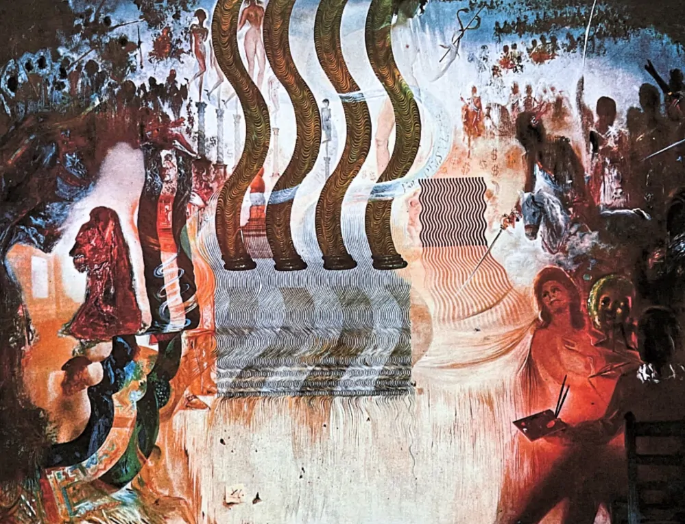 Salvador Dalí - The Apotheosis of the Dollar - signováno, limitovaná edice, 50x66cm