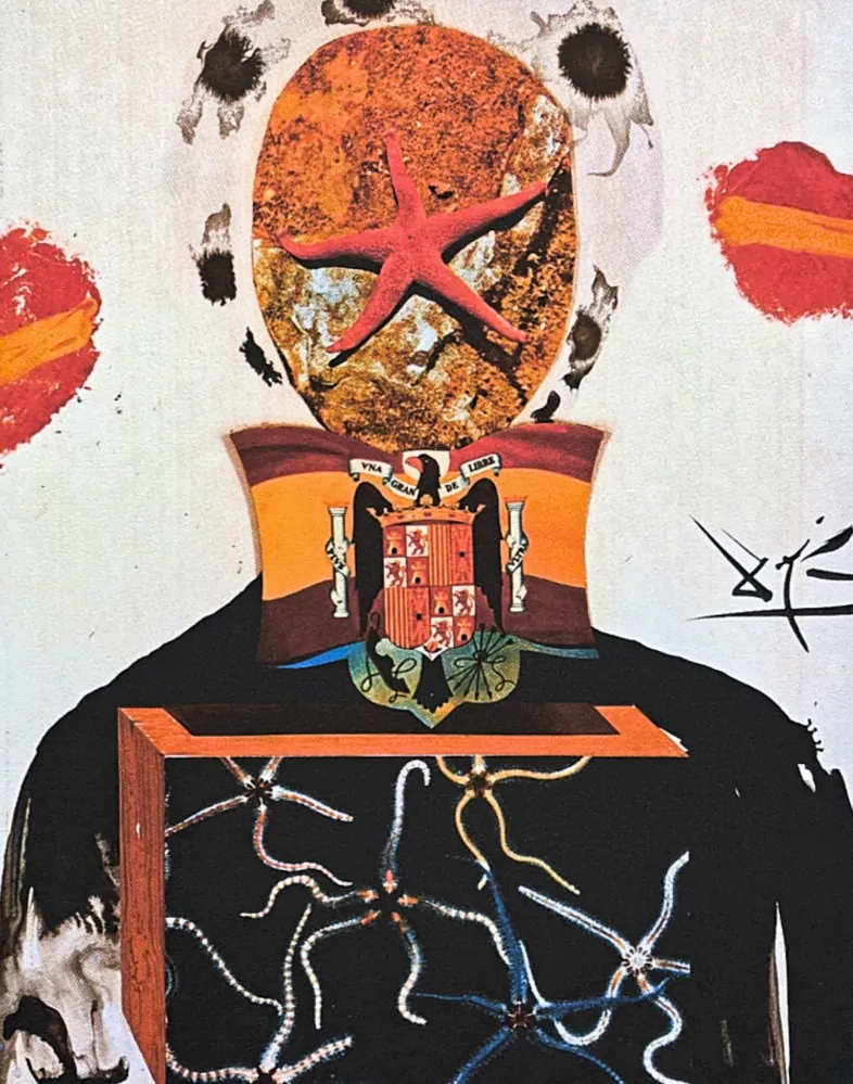 Salvador Dalí - Figure with Flag - signováno, limitovaná edice, 50x66cm