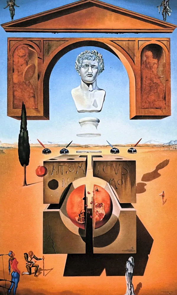 Salvador Dalí - Dematerialization Near the Nose of Nero - signováno, limitovaná edice, 50x66cm