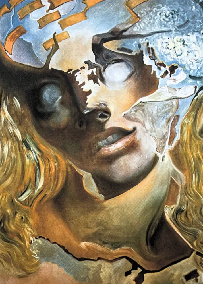Salvador Dalí - Exploded Head - signováno, limitovaná edice, 50x66cm