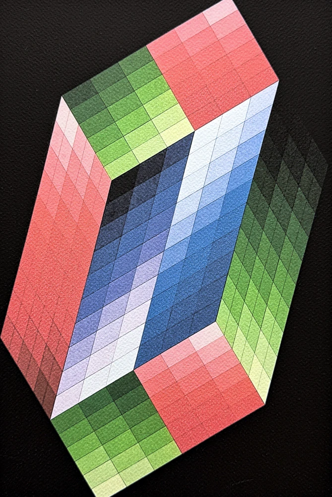 Victor Vasarely - Torony - limitovaná edice s certifikátem