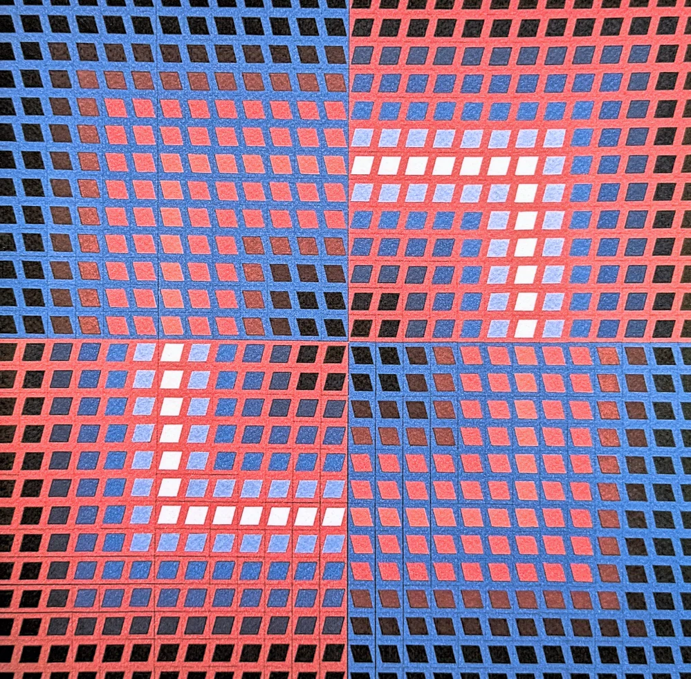 Victor Vasarely - Quasar C - 203/500 -limitovaná edice s certifikátem