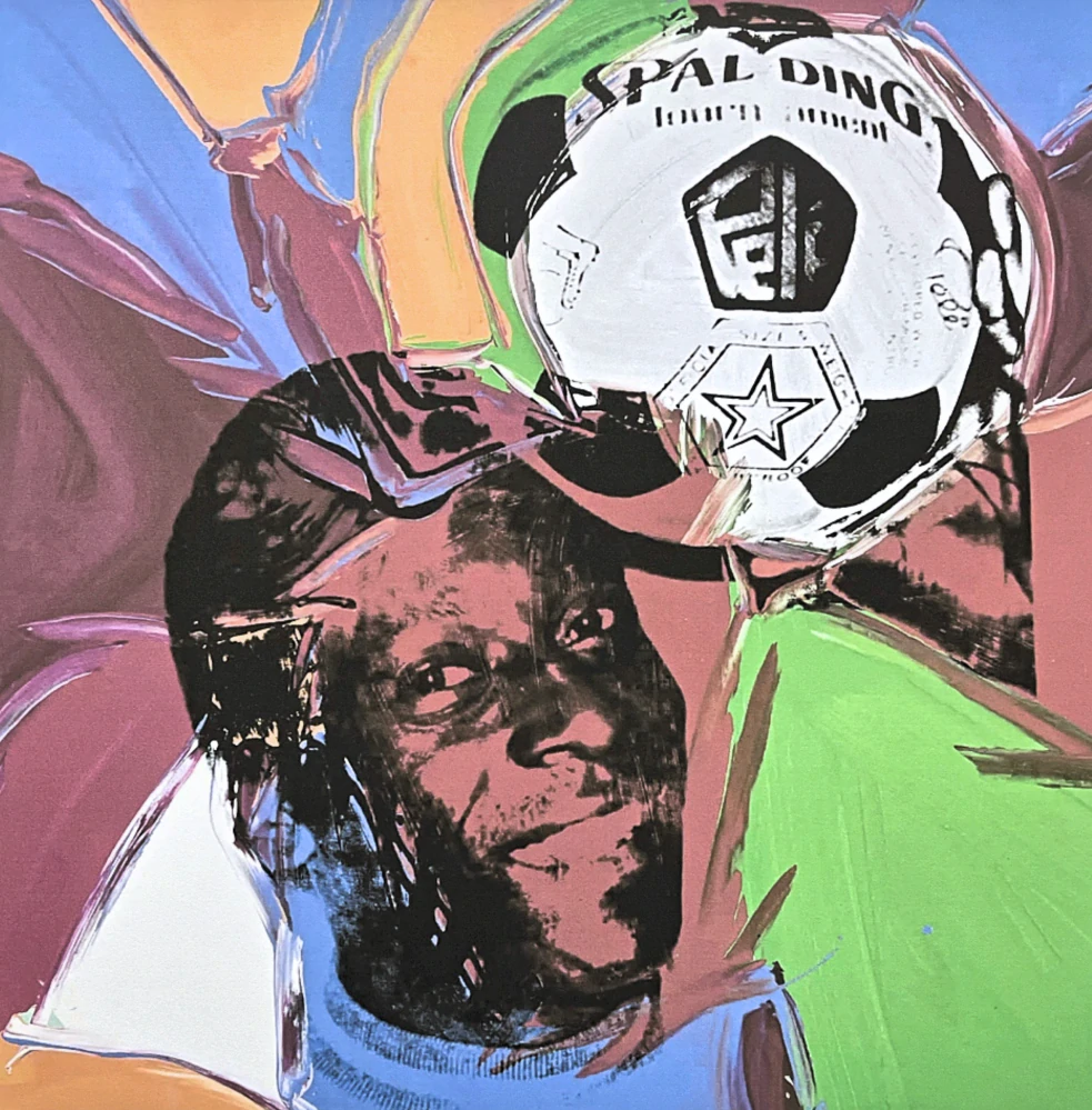 Andy Warhol - Pelé 26/100 - edice Leo Castelli s certifikátem