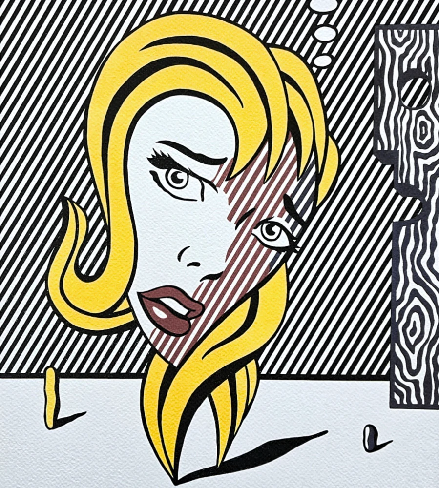 Roy Lichtenstein - Blonde - signováno, 35x50cm, limitovaná edice 38/150