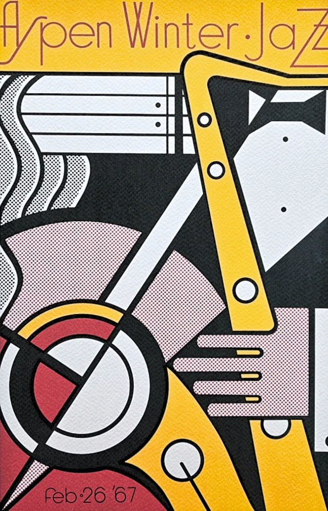 Roy Lichtenstein - Aspen Winter Jazz - signováno, 35x50cm, limitovaná edice 73/150