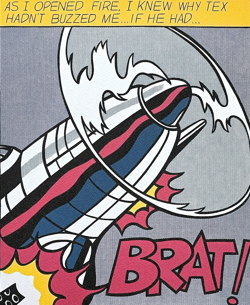 Roy Lichtenstein - As I Opened Fire III - signováno, 35x50cm, limitovaná edice 35/150