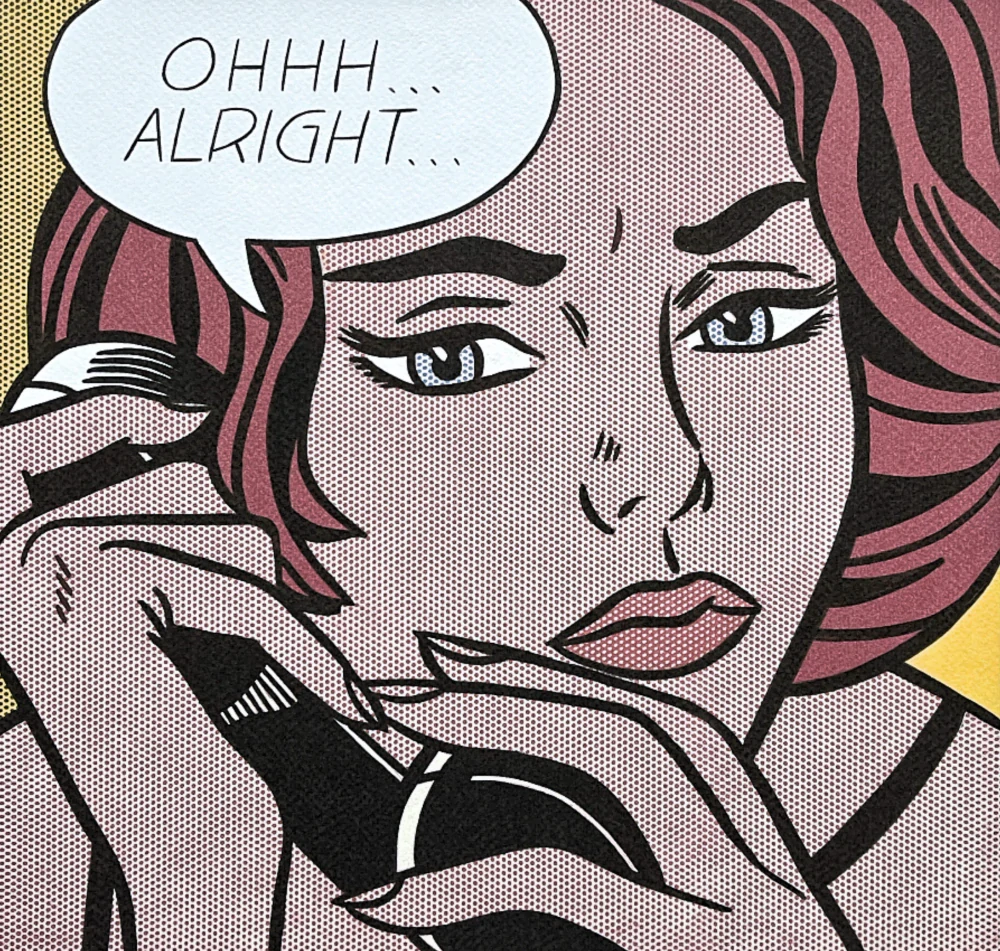 Roy Lichtenstein - Ohh Alright - signováno, 35x50cm, limitovaná edice x/150