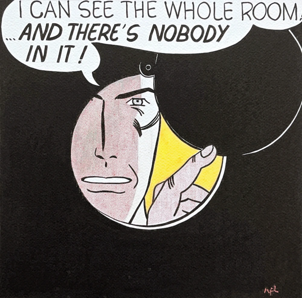 Roy Lichtenstein - I Can See the Whole Room - signováno, 35x50cm, limitovaná edice 21/150