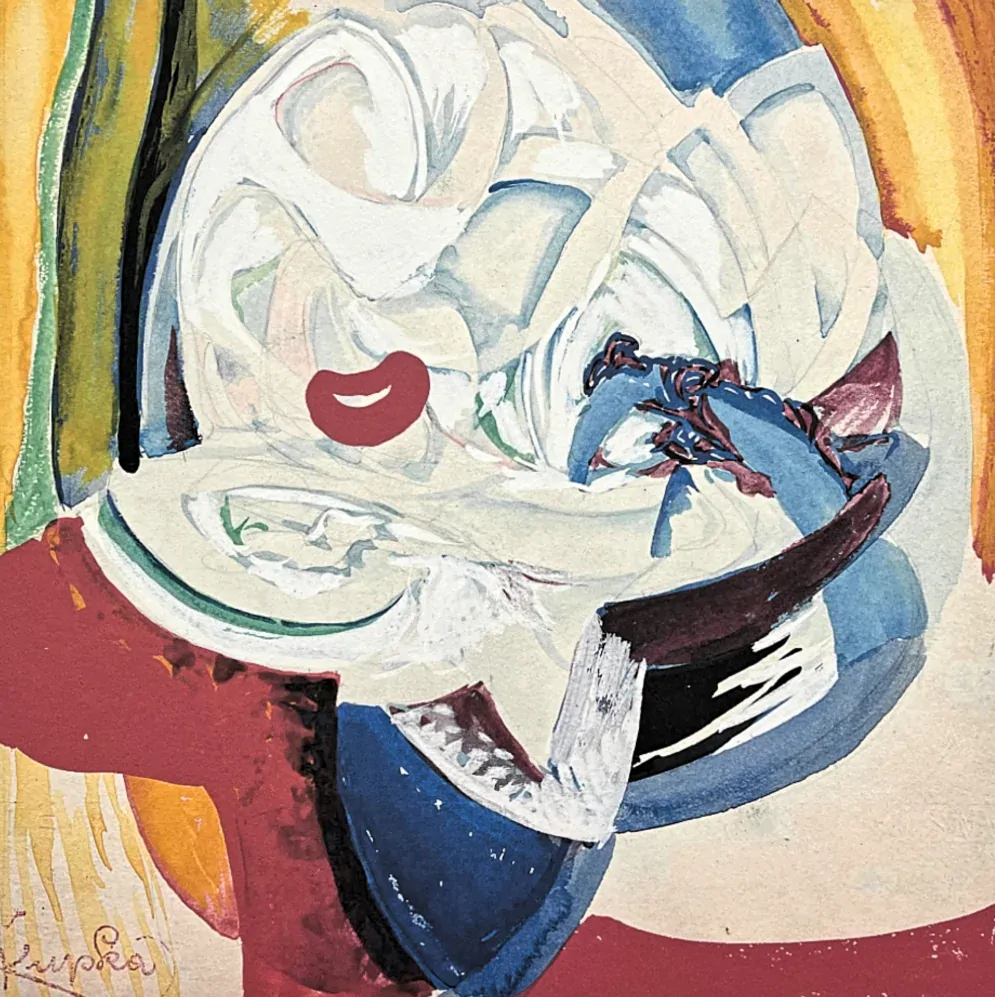 František Kupka - Colorful composition 50/350 - limitovaná edice s certifikátem, 50x70cm