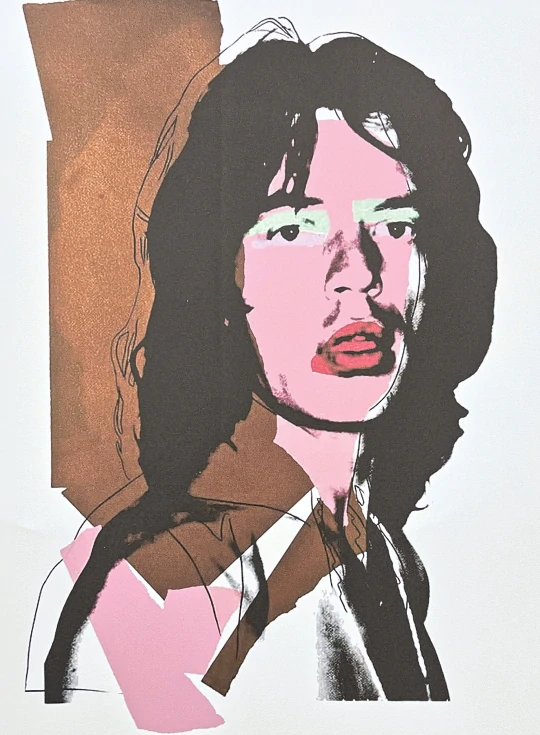 Andy Warhol - Mick Jagger hnědý 38/100 - edice Leo Castelli s certifikátem