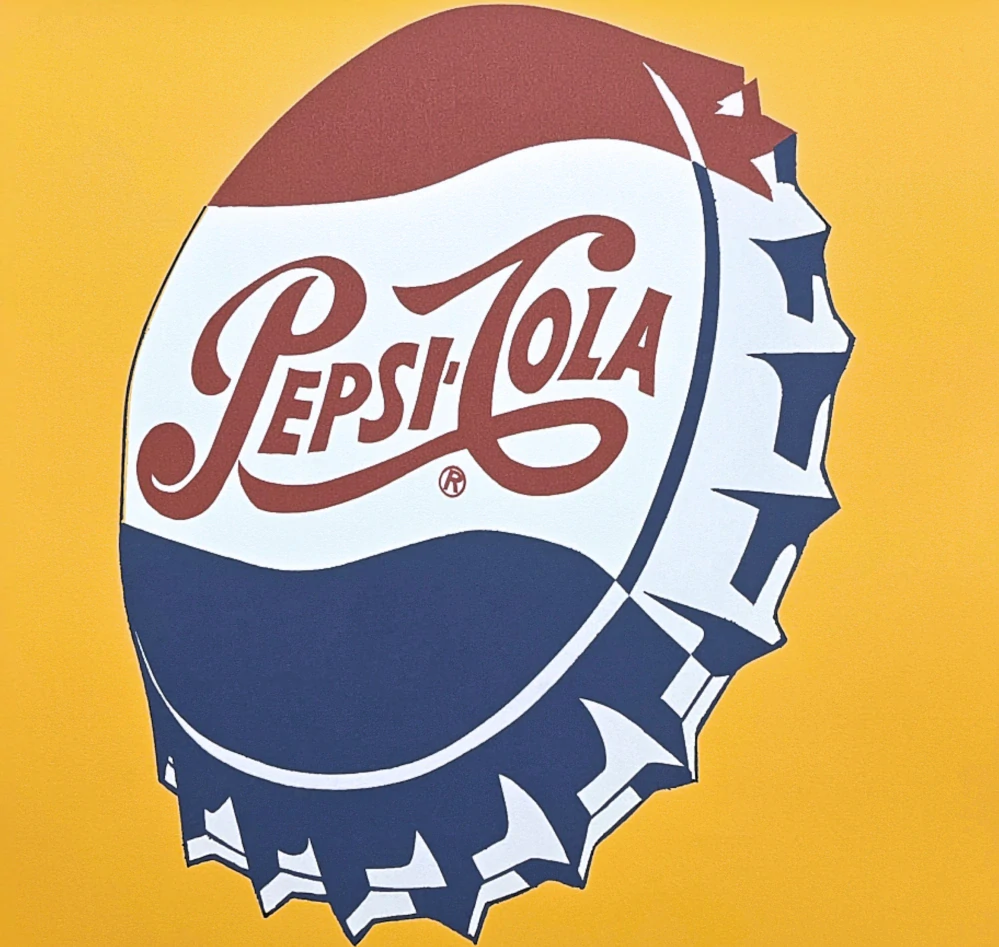 Andy Warhol - Pepsi-Cola žlutá 21/100 - edice Leo Castelli s certifikátem