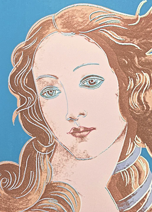 Andy Warhol - Birth of Venus modrá - 52/100 - edice Leo Castelli s certifikátem