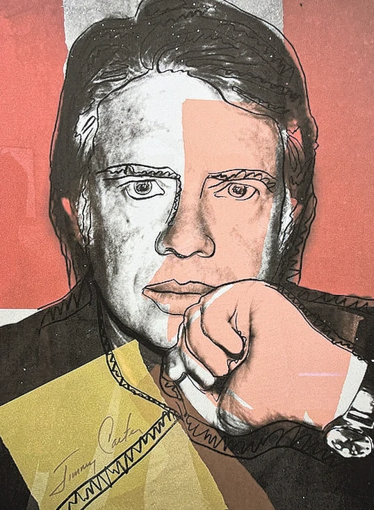 Andy Warhol - Jimmy Carter x/100 - edice Leo Castelli s certifikátem