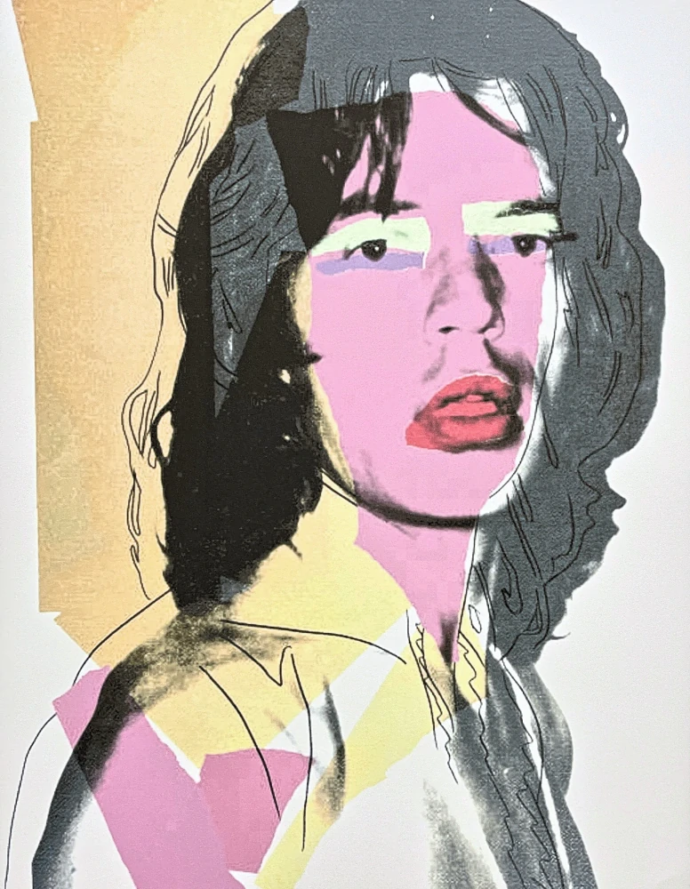 Andy Warhol - Mick Jagger růžový x/100 - edice Leo Castelli s certifikátem