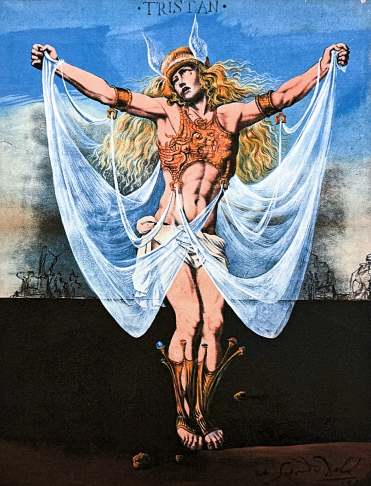 Salvador Dalí - Tristan insane - signováno, limitovaná edice, 50x66cm