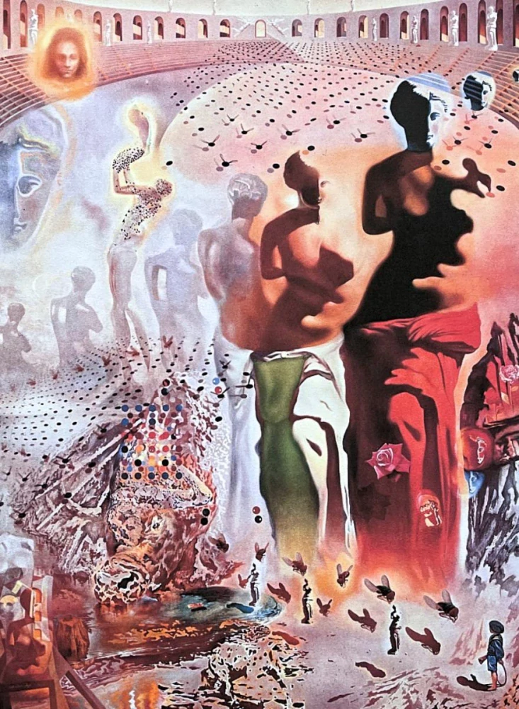Salvador Dalí - Hallucinogenic Toreado - signováno, limitovaná edice, 50x66cm