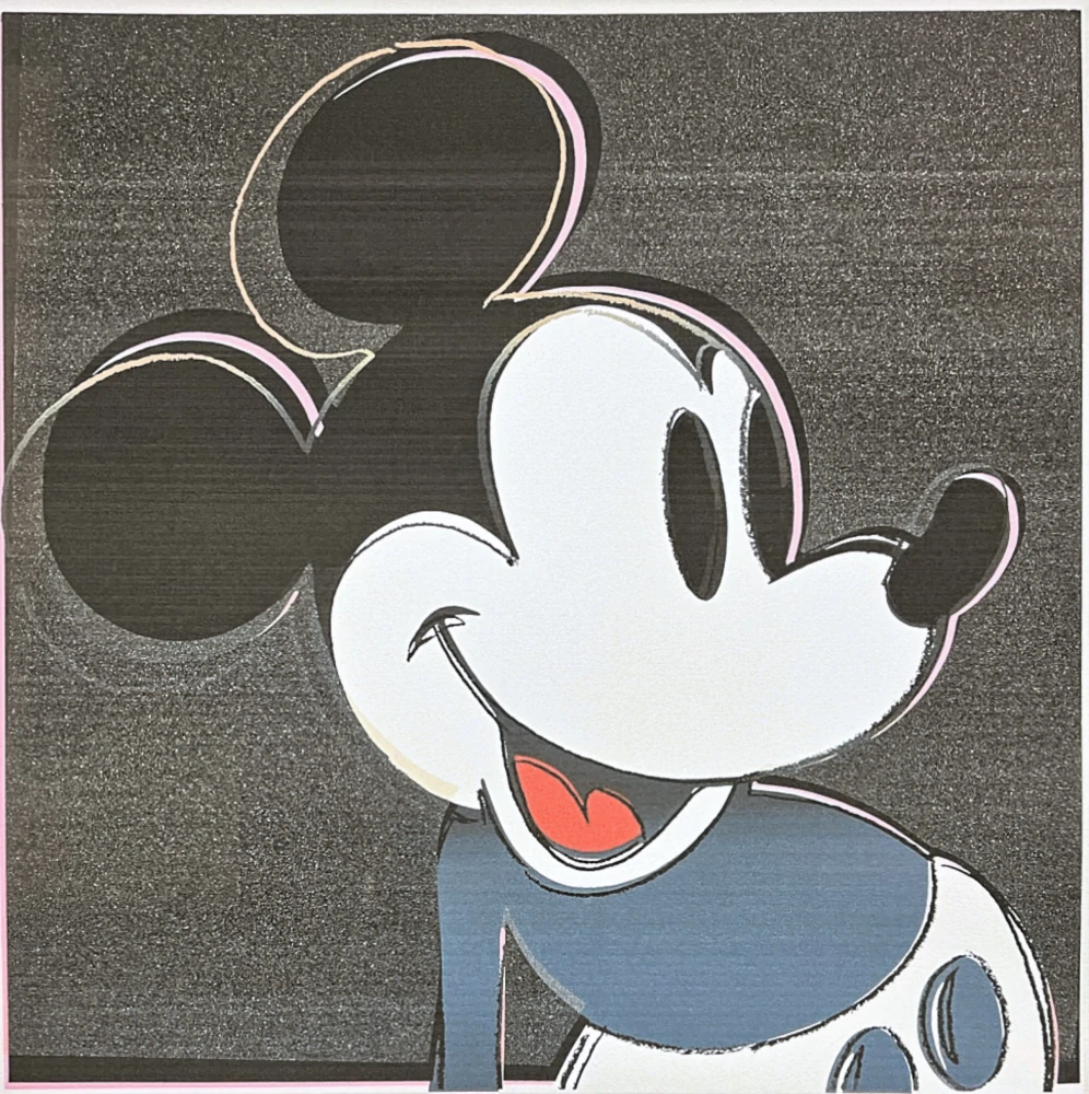Andy Warhol - Mickey Mouse černý 62/100 - edice Leo Castelli s certifikátem