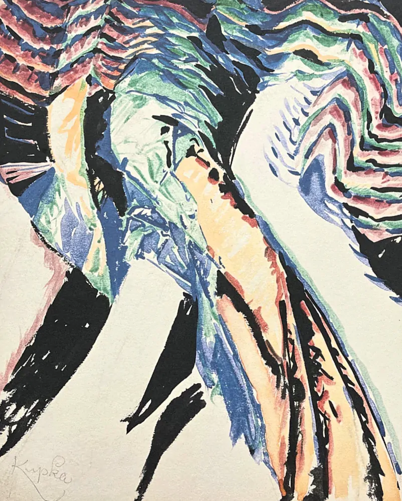 František Kupka - Study for Conte de pistils 100/350- limitovaná edice s certifikátem, 50x70cm