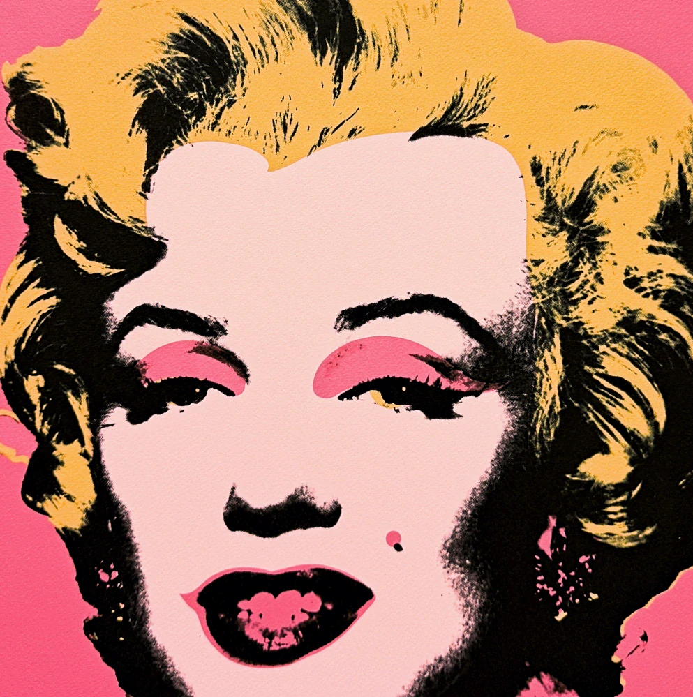 Andy Warhol - Marilyn Monroe růžová 258/500 - signováno, 50x50cm, limitovaná edice CMOA s certifikátem