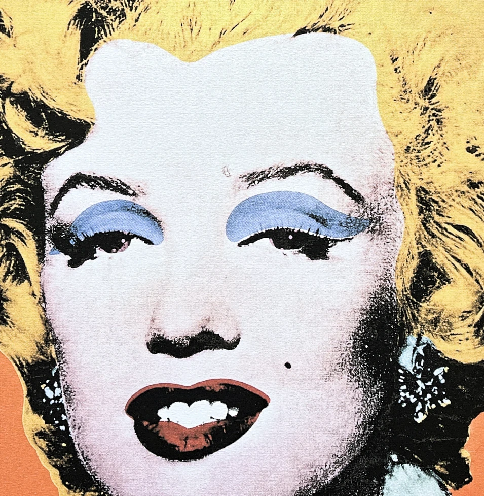 Andy Warhol - Marilyn Monroe oranžová 30/500 - signováno, 50x50cm, limitovaná edice CMOA s certifikátem