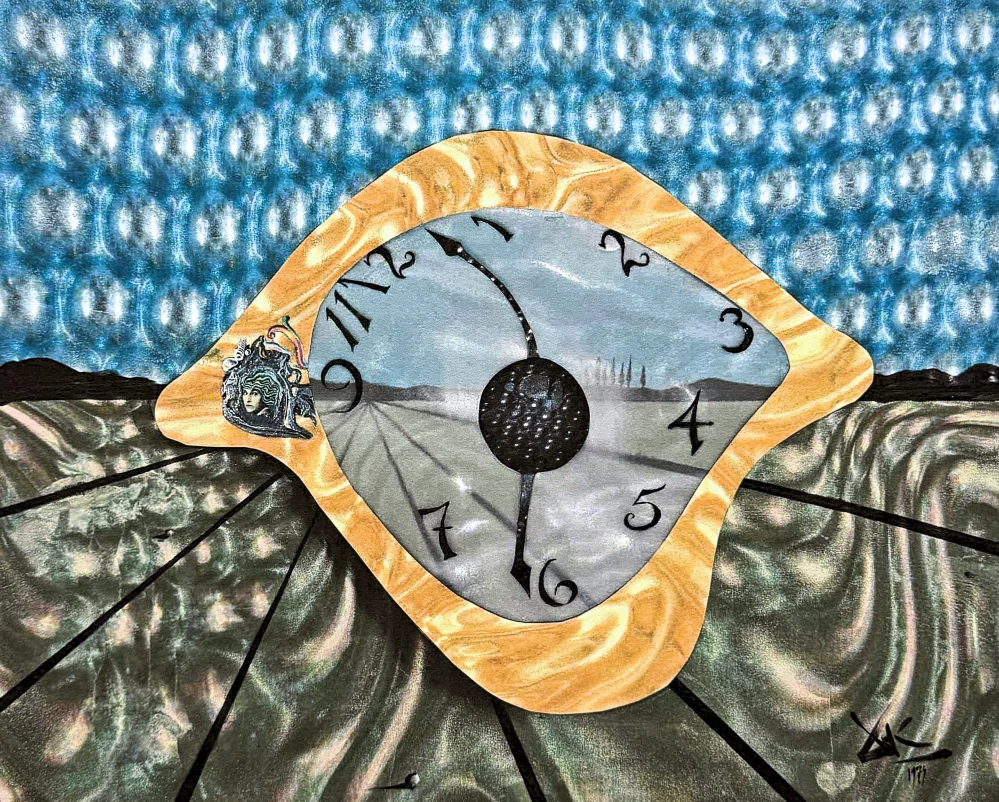 Salvador Dalí - The Eye of Time - signováno, limitovaná edice, 50x66cm