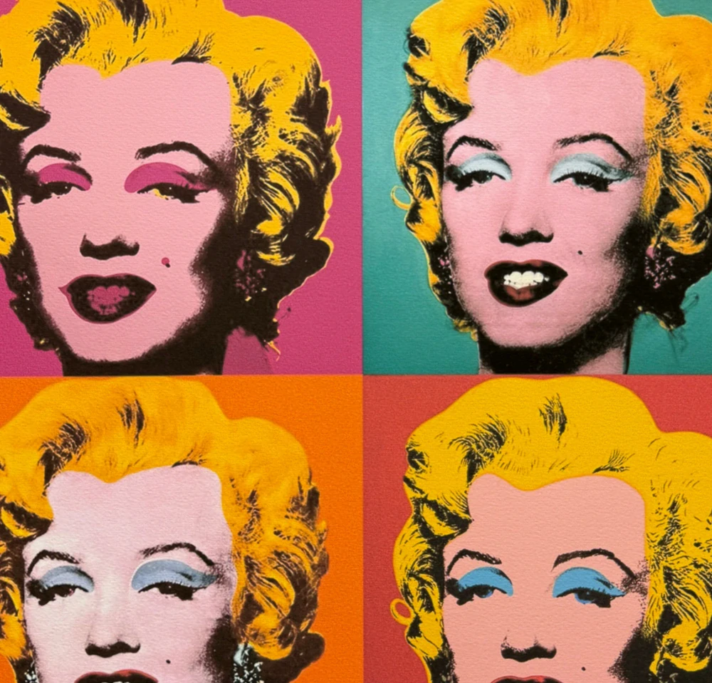 Andy Warhol - Debbie Harry modrá 35/500 - signováno, 50x50cm, limitovaná edice CMOA s certifikátem