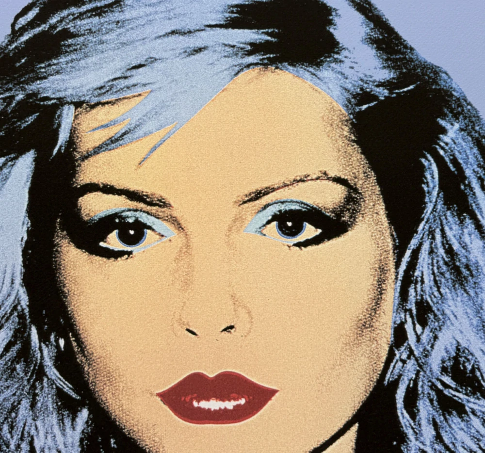Andy Warhol - Debbie Harry modrá x/500 - signováno, 50x50cm, limitovaná edice CMOA s certifikátem