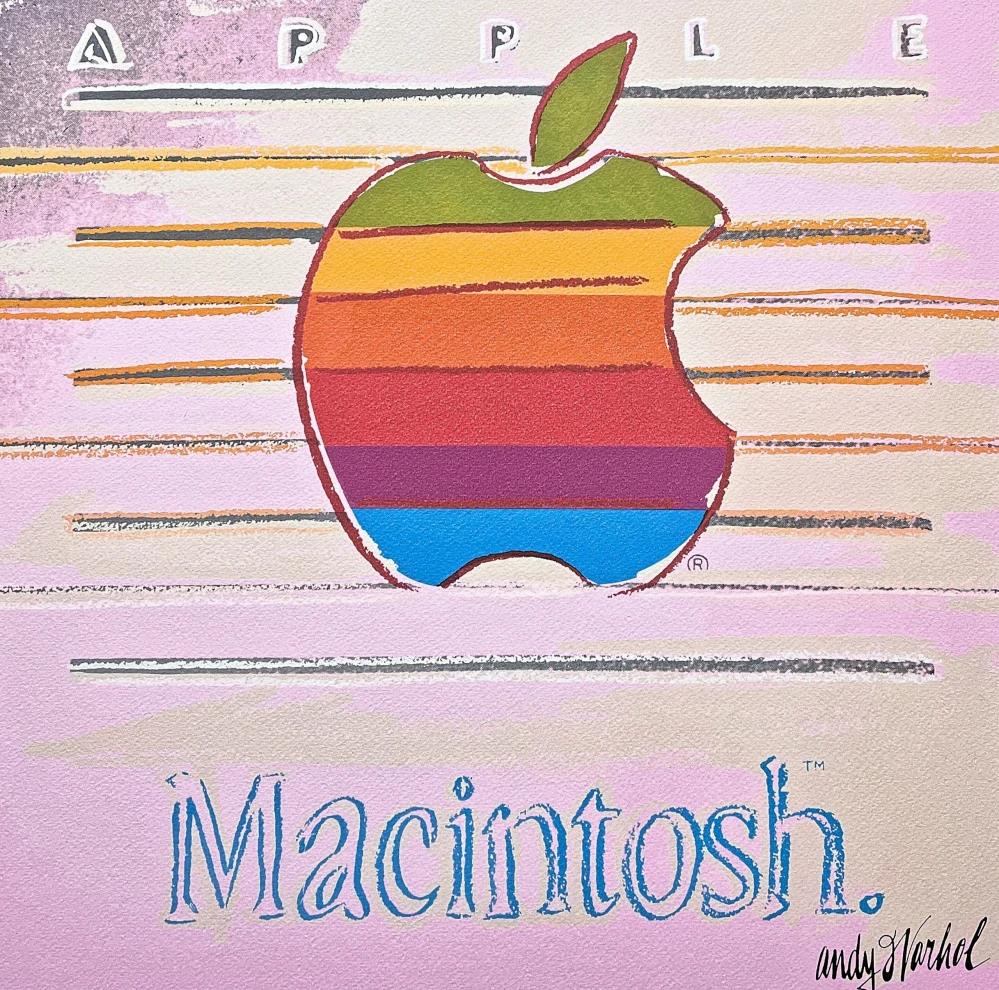 Andy Warhol - Apple Macintosh 101/500 - signováno, 50x50cm, limitovaná edice CMOA s certifikátem